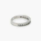 9ct White Gold Channel Set Diamond Half Eternity Ring 0.50ct - Jordans Jewellers