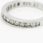 9ct White Gold Channel Set Diamond Half Eternity Ring 0.50ct - Jordans Jewellers