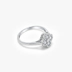 18ct White Gold 0.45ct Diamond Cluster Ring