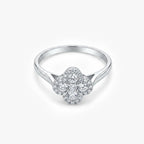 18ct White Gold 0.45ct Diamond Cluster Ring