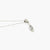 white gold cubic zirconia pendant