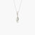 white gold cubic zirconia pendant