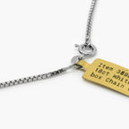 18ct White Gold Box Chain - Jordans Jewellers