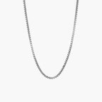 18ct White Gold Box Chain - Jordans Jewellers