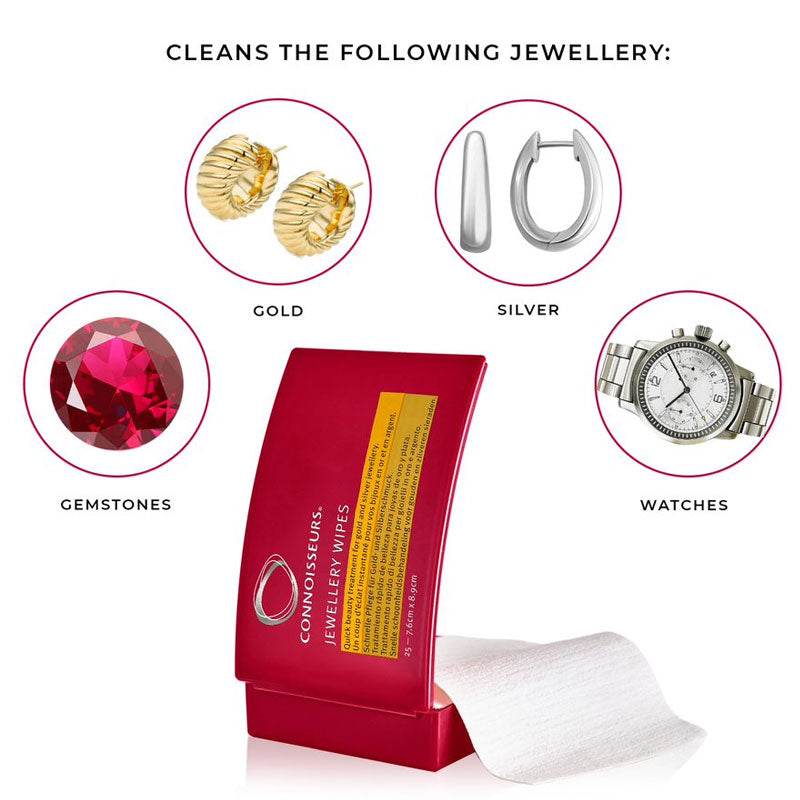 Connoisseurs Jewellery Wipes Qty x 25 - Jordans Jewellers
