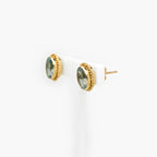 9 Carat Blue Topaz Stud Earring - Jordans Jewellers