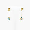 Blue topaz drop earrings