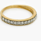 9ct Yellow Gold Diamond Half Eternity Ring 0.50ct - Jordans Jewellers