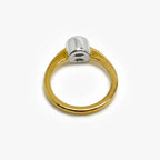 18ct Gold 0.30ct Diamond Rubover Ring