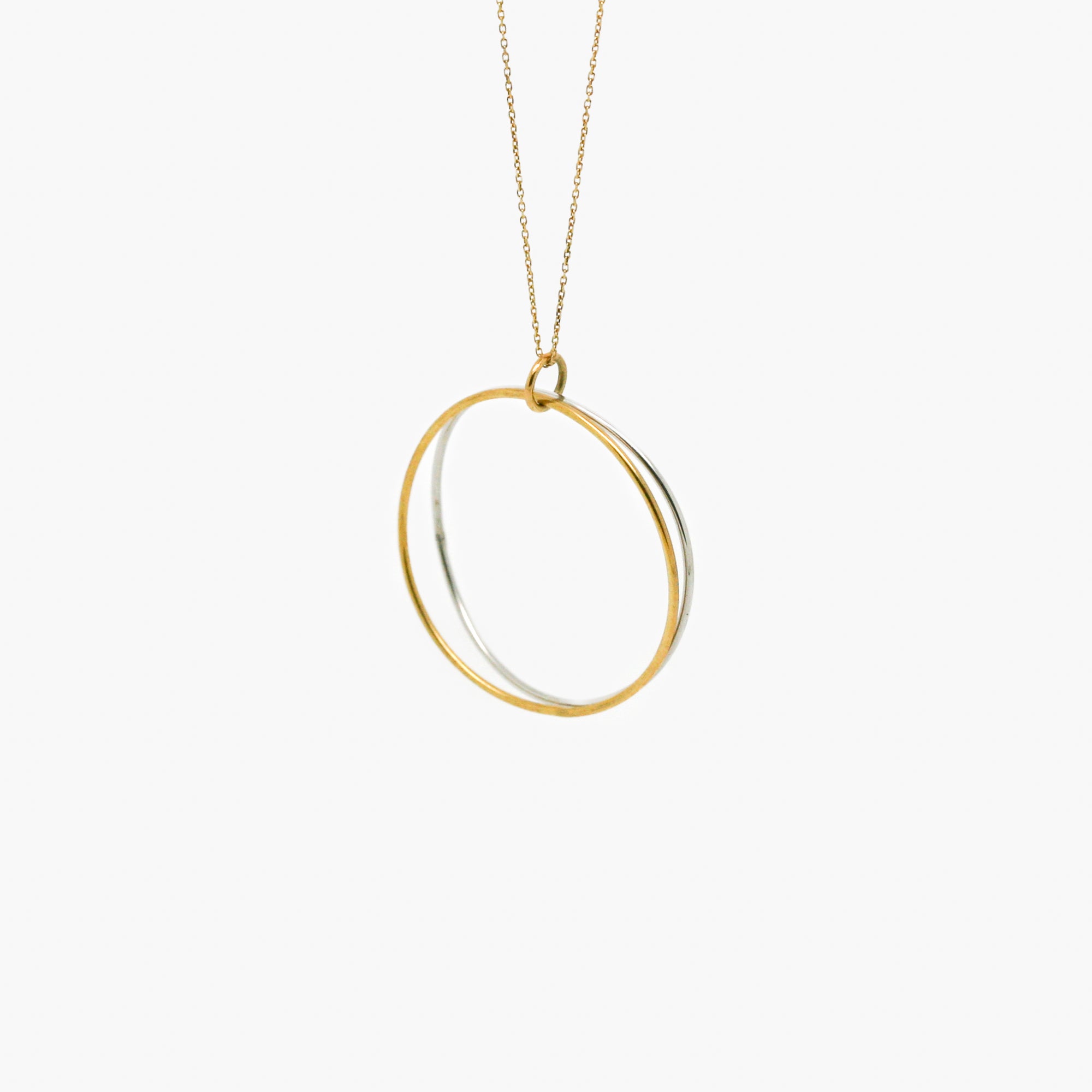 double hoop necklace