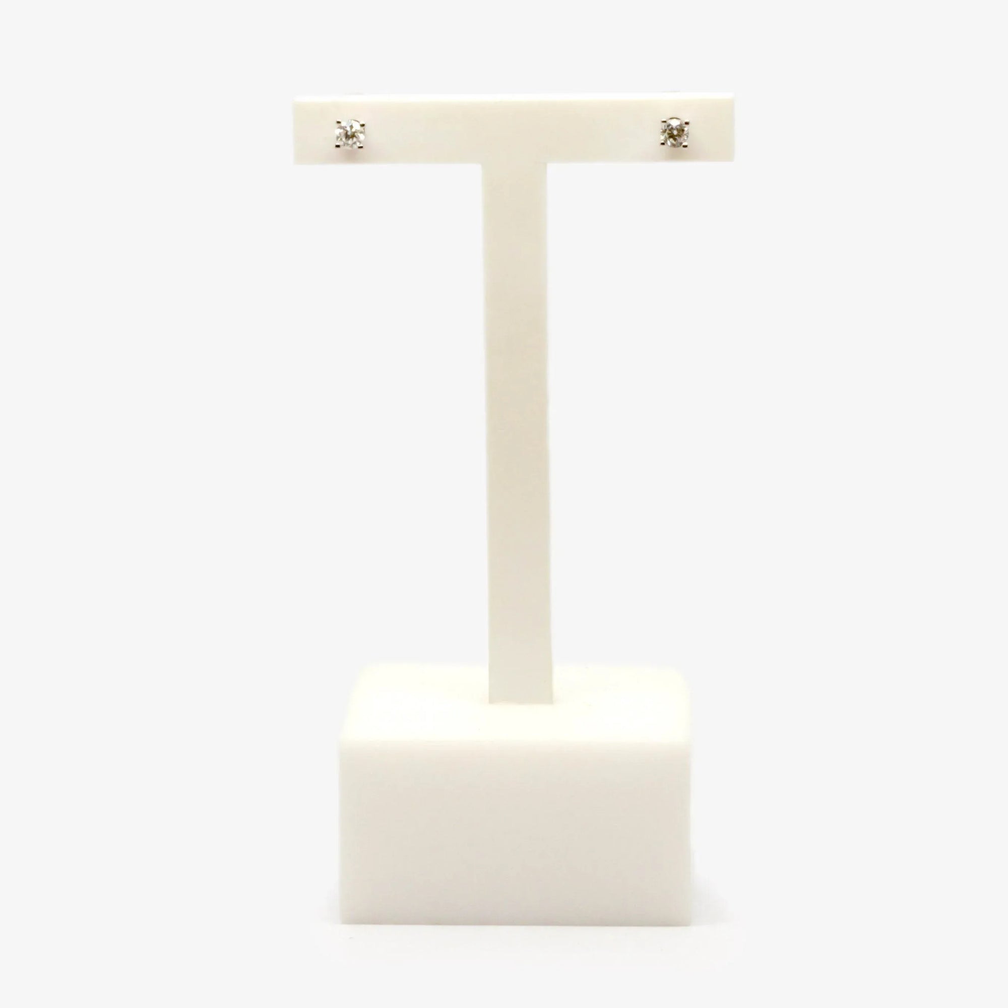 9 Carat White Gold 0.20ct Diamond Stud Earrings - Jordans Jewellers