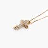 0.25 Carat Diamond Cross Pendant Necklace