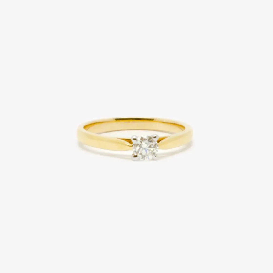 18ct Yellow Gold 0.27ct Diamond Solitaire Ring - Jordans Jewellers