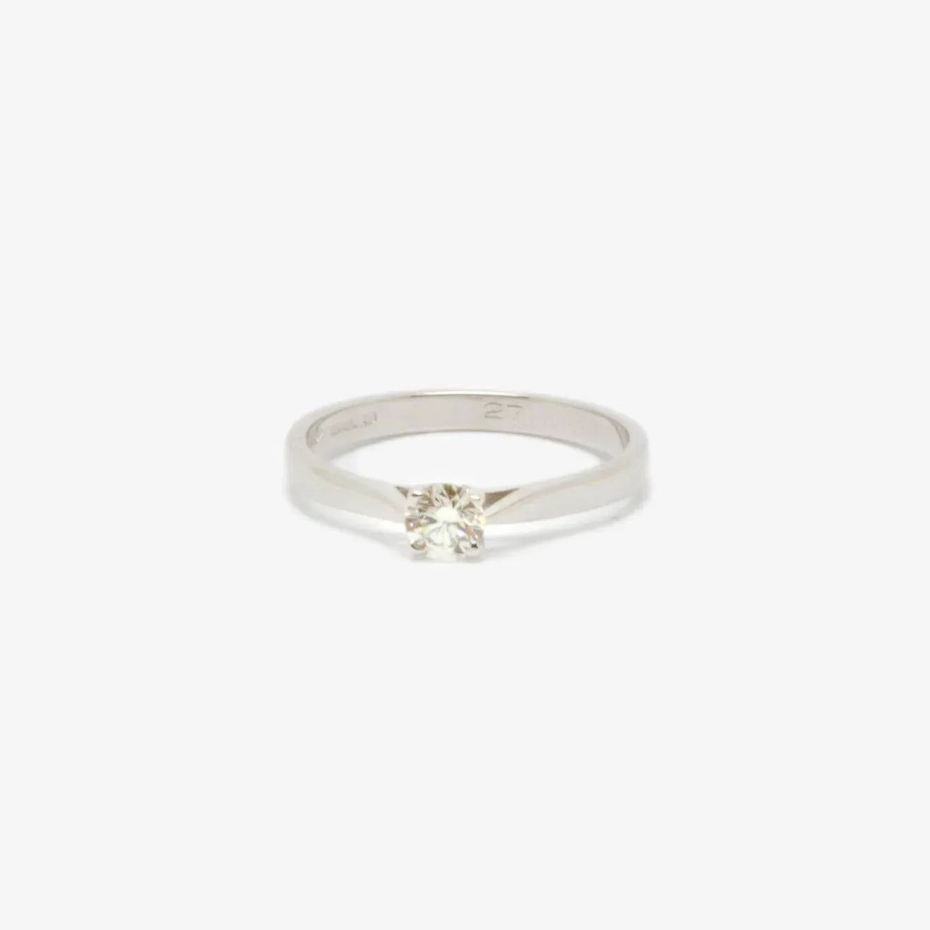 18ct White Gold 0.27ct Diamond Solitaire Ring - Jordans Jewellers