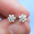 0.28ct Diamond Daisy Cluster Studs - Jordans Jewellers