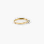 18ct White & Yellow Gold 0.39ct Diamond Solitaire Ring - Jordans Jewellers