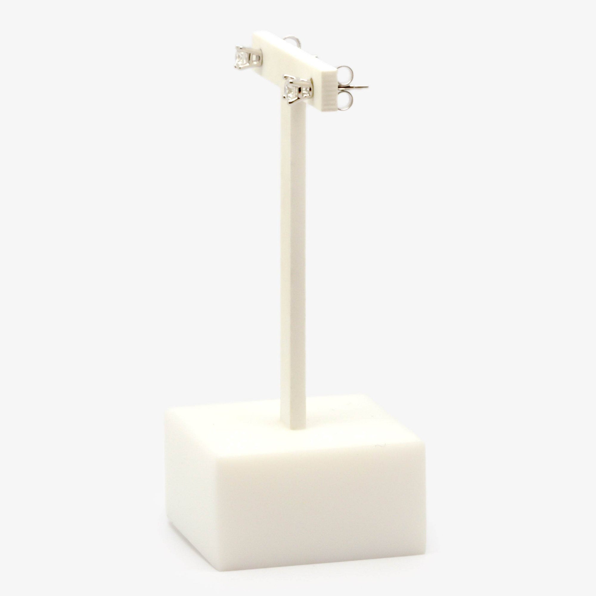 9 Carat White Gold 0.50ct Diamond Stud Earrings - Jordans Jewellers