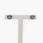 Diamond 4 Claw Set Earrings in 18ct White Gold - Jordans Jewellers