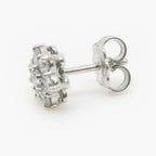 18ct White Gold 1.00ct Daisy Diamond Cluster Studs - Jordans Jewellers