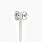 18ct White Gold 1.00ct Daisy Diamond Cluster Studs - Jordans Jewellers