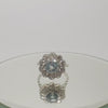 Jordans Jewellers 18ct white gold pre-owned aquamarine and diamond daisy cluster ring - Alternate shot 1 - Alternate shot 2 - Video 1