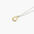 Diamond Set Teardrop Pendant in 18ct Yellow Gold - Jordans Jewellers