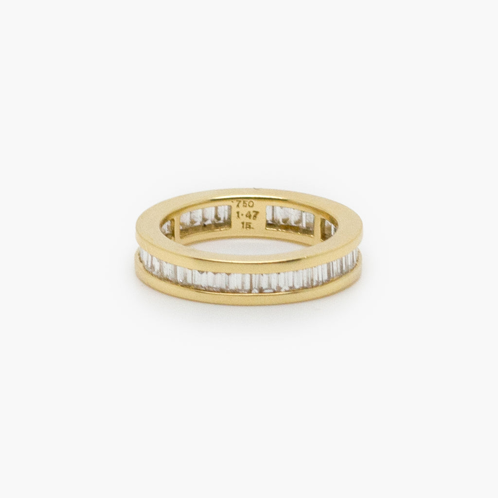 18 Carat Gold Diamond Baguette Eternity Ring