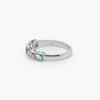 18 Carat White Gold Aquamarine & Diamond Ring