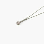 18 Carat White Gold Diamond Daisy Cluster Pendant Necklace - Jordans Jewellers