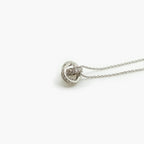 18 Carat White Gold Diamond Knot Pendant Necklace - Jordans Jewellers