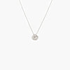 18 Carat White Gold Diamond Knot Pendant Necklace