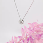 18 Carat White Gold Diamond Knot Pendant Necklace - Jordans Jewellers
