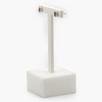18 Carat White Gold Oval Ruby Stud Earrings - Jordans Jewellers