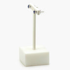 18 Carat White Gold & Blue Sapphire Cluster Stud Earrings - Jordans Jewellers