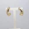 Jordans Jewellers 9ct yellow gold brushed and polished gold earrings - Alternate shot 1 - Video 1