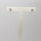 Jordans Jewellers 9ct white gold 0.25ct diamond stud earrings - Alternate shot 1 - Video 1