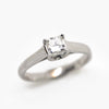 Four Claw Princess Cut Diamond Solitaire Ring