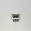 Jordans Jewellers 18ct white gold three stone sapphire and diamond ring - Alternate shot 1 - Alternate shot 2 - Video 1