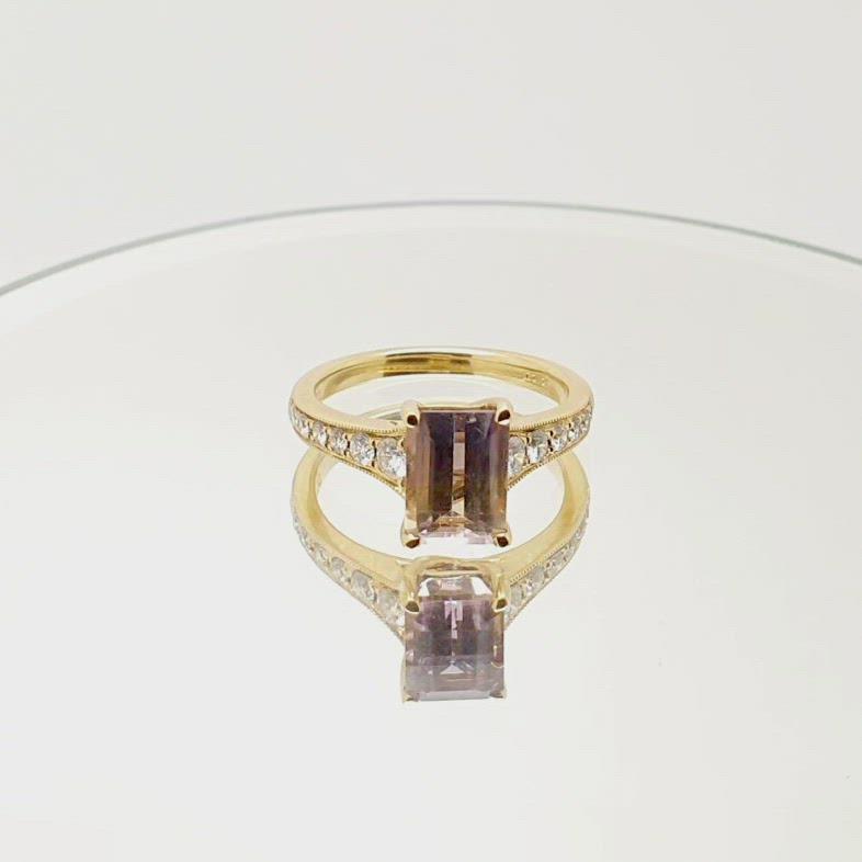 Jordans Jewellers 18ct yellow gold ametrine and diamond ring - Alternate shot 1 - Alternate shot 2 - Video 1