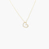 Jordans Jewellers 9ct yellow gold diamond heart pendant necklace - Alternate shot 1