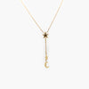 Jordans Jewellers 9ct yellow gold moon and stars drop necklace