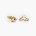 Pre-Owned 9 Carat Gold Plain & Engraved Cufflinks - Jordans Jewellers