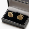 Jordans Jewellers pre-owned 9ct yellow gold plain and engraved cufflinks - Alternate shot 1