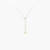 Jordans Jewellers 9ct white gold pearl and diamond drop necklace
