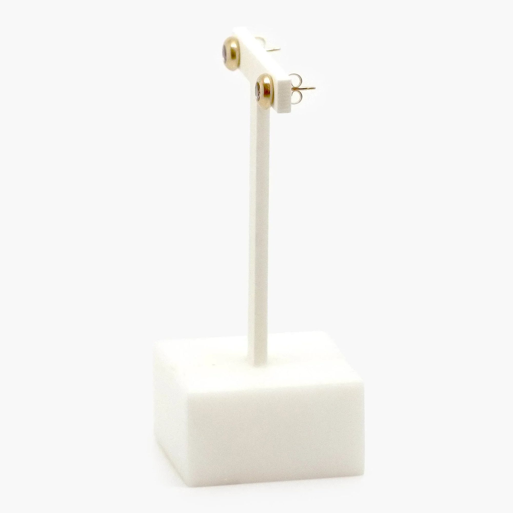 9 Carat Gold Amethyst Stud Earrings - Jordans Jewellers