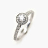 9 Carat White Gold Diamond Halo Ring