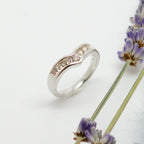 9 Carat White Gold & 0.50 Carat Diamond Wishbone Ring - Jordans Jewellers
