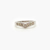 9 Carat White Gold & 0.50 Carat Diamond Wishbone Ring