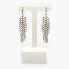 Jordans Jewellers 9ct white gold diamond pre-owned feather drop earrings