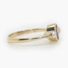 Almandine Garnet & Pearl Three Stone Ring
